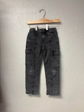 Baby GAP girls washed black cargo pants Jeans zara h&m boden